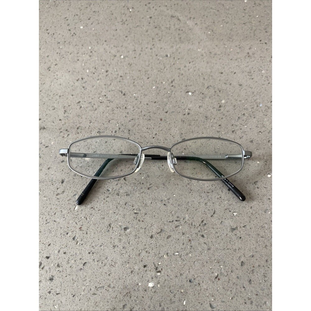 Espirit ET9300 Eyeglasses Frames ONLY Black Youth Silver Flexhinge 44-17-125